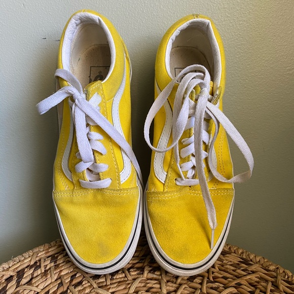 bright yellow vans